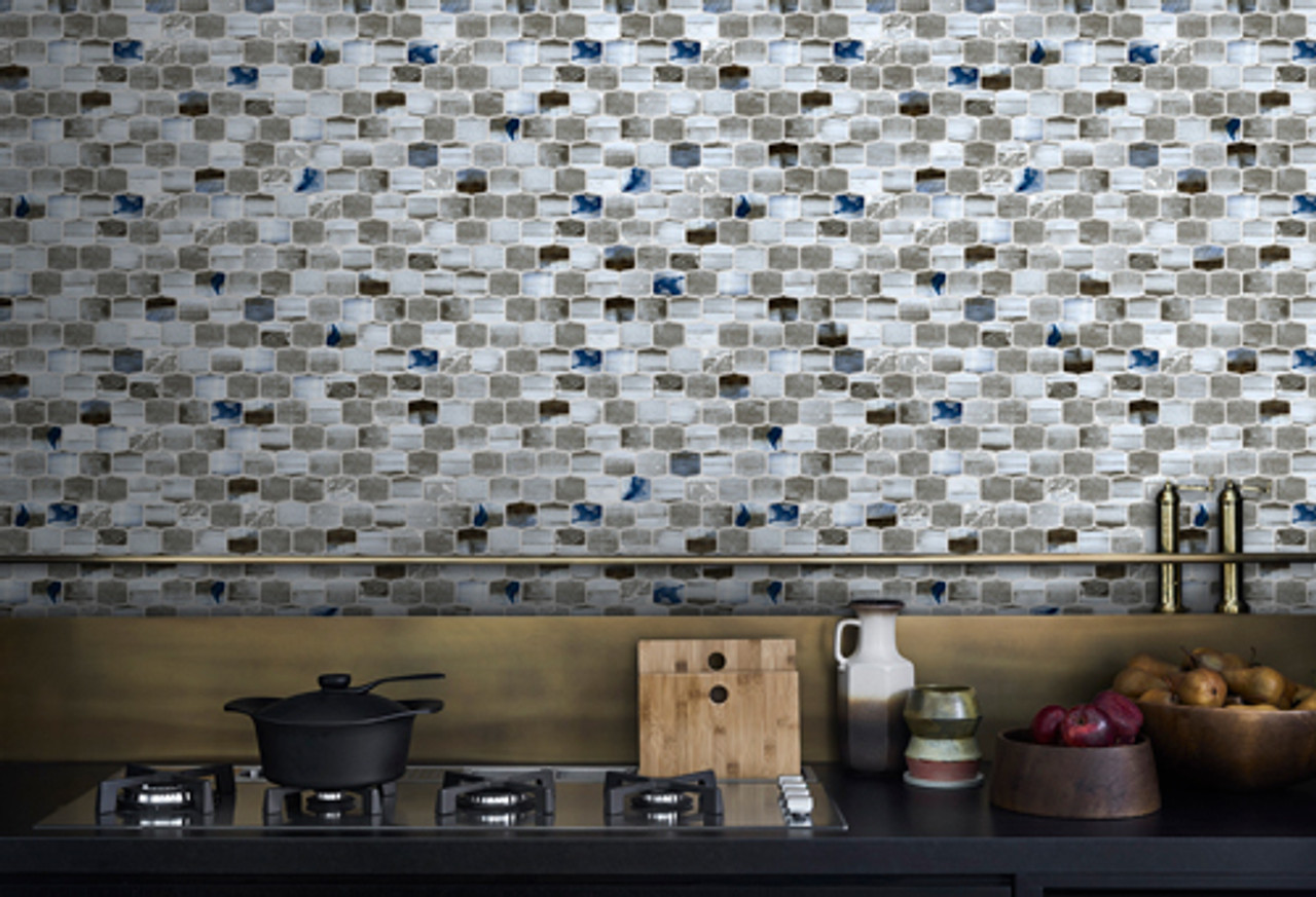 Glass & Mosaic Accent Wall